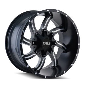 Cali Off-Road – TWISTED – Black – 20″x12″ -44mm – Summer Wheels – 9102-2252M